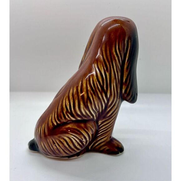 VTG Made In Brazil Handcrafted Ceramic Spaniel Hound Dog Figurine 7” EVC - Picture 4 of 10